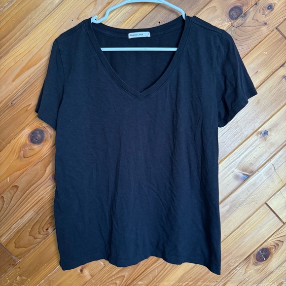 Marine Layer Black Boyfriend Short Sleeve Tee Size Small - Picture 2 of 5